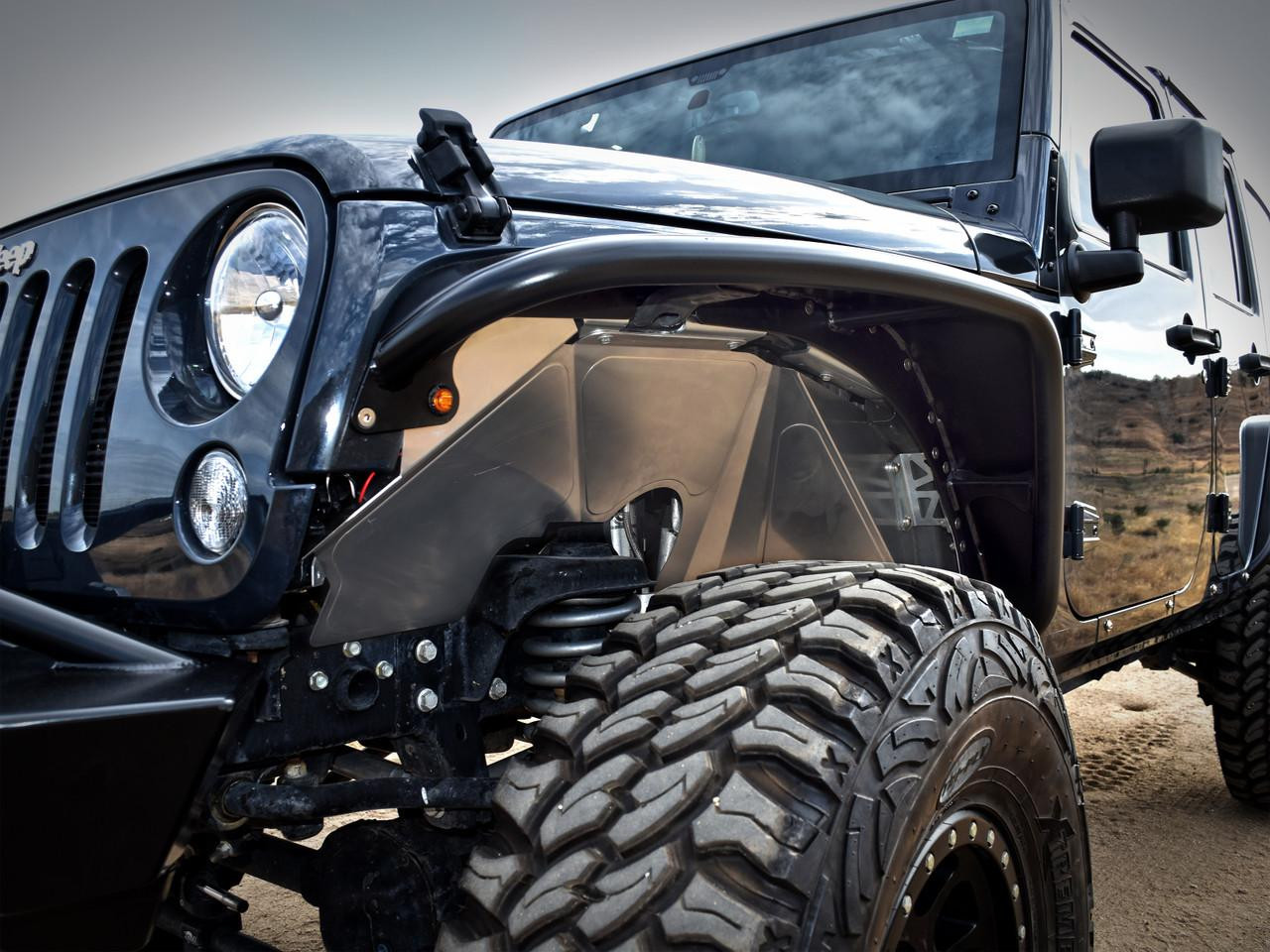Front JK Inner Fenders (Raw) - Poison Spyder