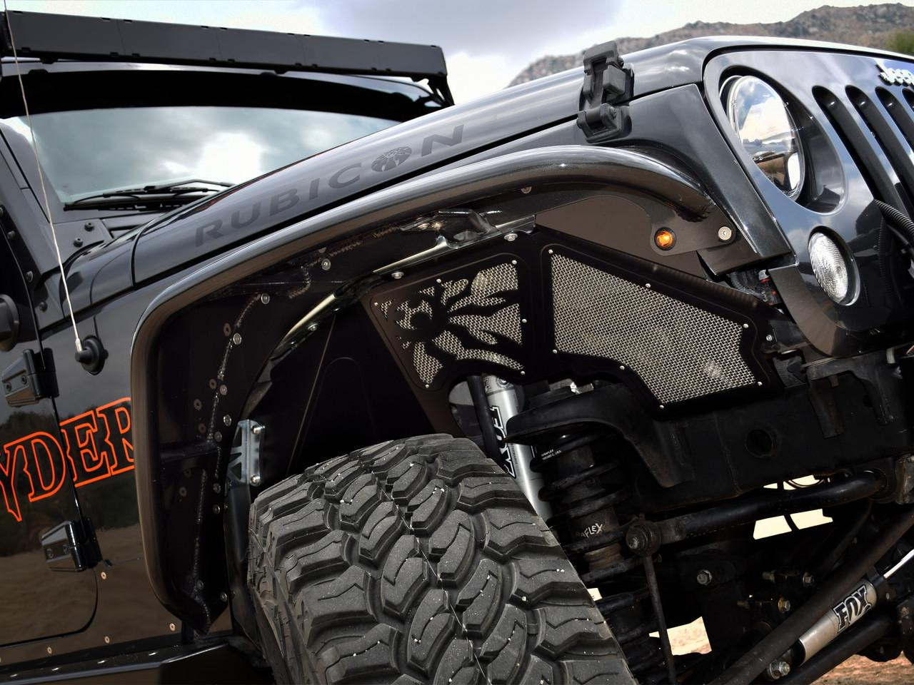 Front JK Vented Inner Fenders (Raw) - Poison Spyder