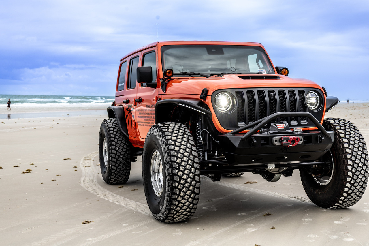 Front JL/JT CRUSHER Flares (Black) - Poison Spyder