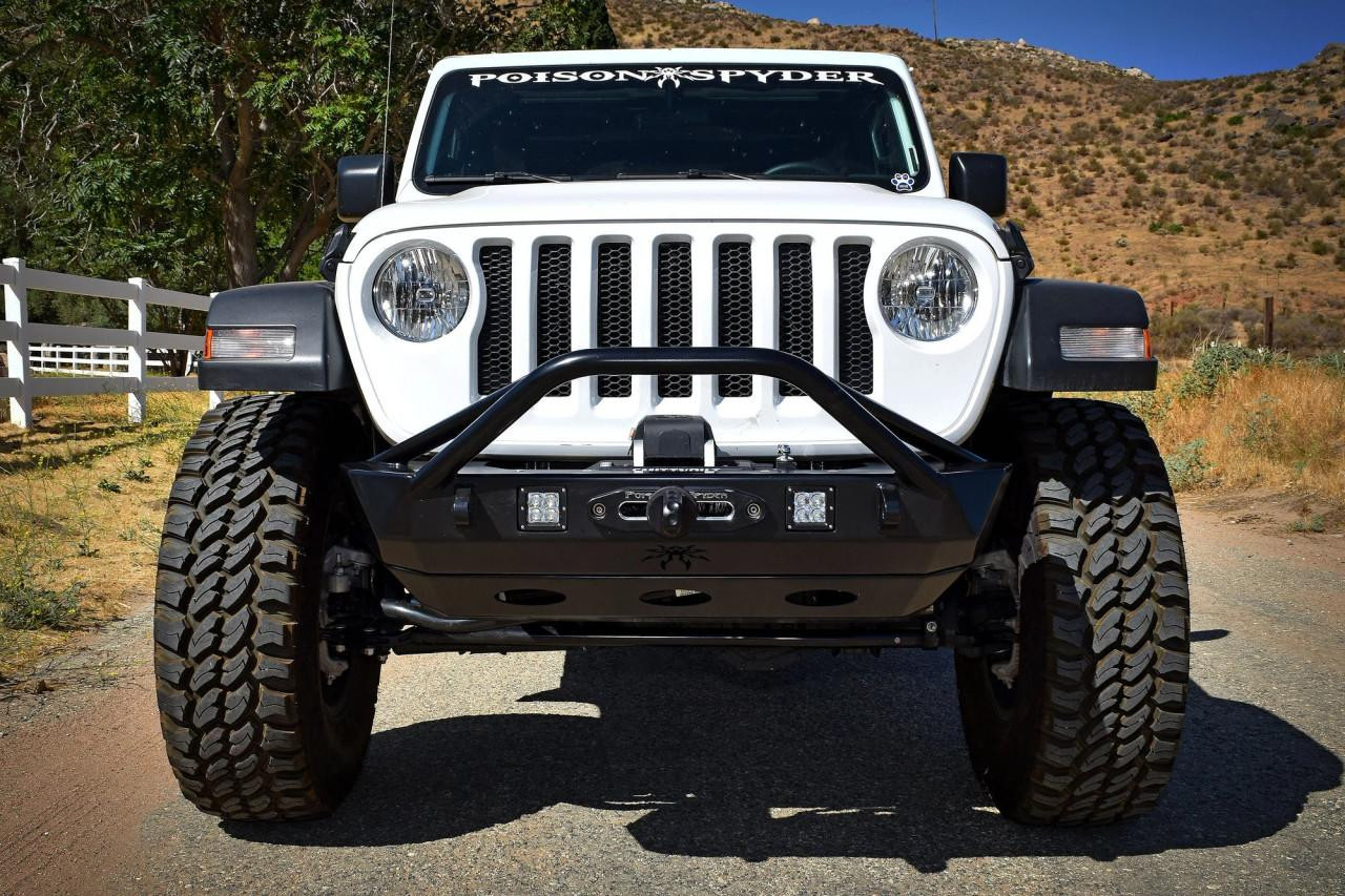Front JL/JT BRUISER Bumper Skidplate (Black) - Poison Spyder