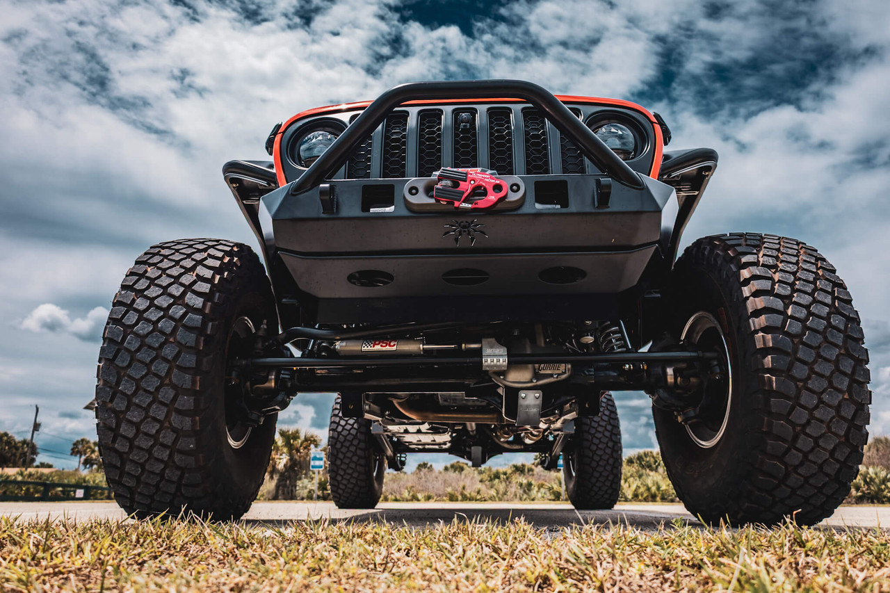 Front JL/JT BRUISER Bumper Skidplate (Black) - Poison Spyder
