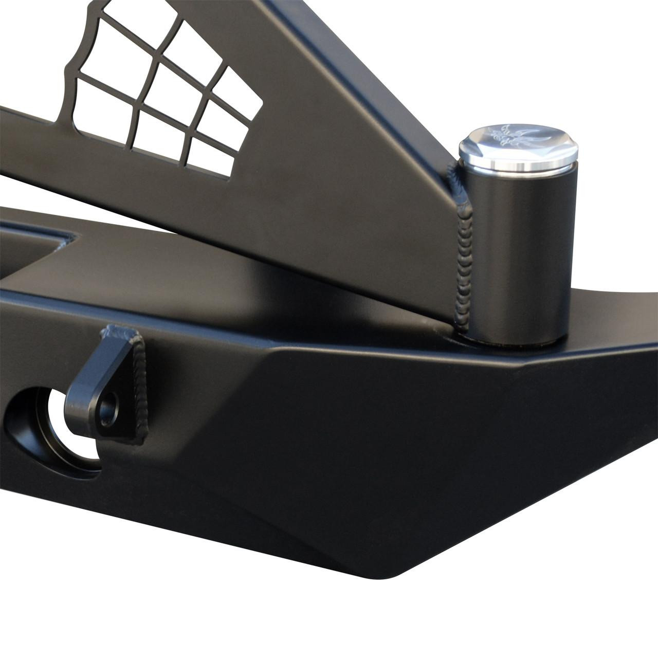 Rear JK ROCK BRAWLER II Tire Carrier (Bumper Only) - Poison Spyder