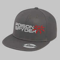 Poison Spyder Stacked New-Era Snapback Flatbill - Charcoal 