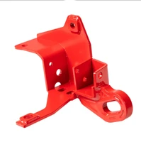 ARB Forged Recovery Point LHS 2821040, red vehicle recovery point with mounting holes for off-road vehicle recovery.