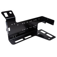 ARB Compressor Mounting Bracket for Toyota Tacoma 2024+, black metal bracket with multiple mounting holes for secure installation of an air compressor.