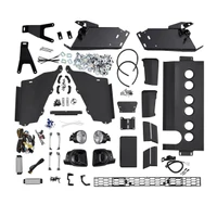 ARB Summit Bumper Kit 3423160K2B, image of black metal and plastic bumper components, lights, wiring harness, and hardware for vehicle installation.