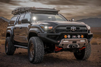 ARB Zenith Winch Bumper for Toyota Tacoma (2024+), rugged off-road front bumper with winch mount and integrated lighting, designed for Toyota Tacoma 2024 and newer models.