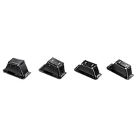 ARB Roof Bar Mount Kit Ascent 4140470, a set of four black metal roof rack mounting brackets for vehicles.