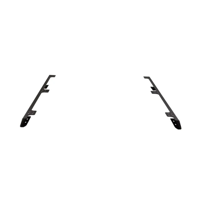 ARB BASE Rack Truck Cap Mount 17940040, two black metal truck cap mount rails