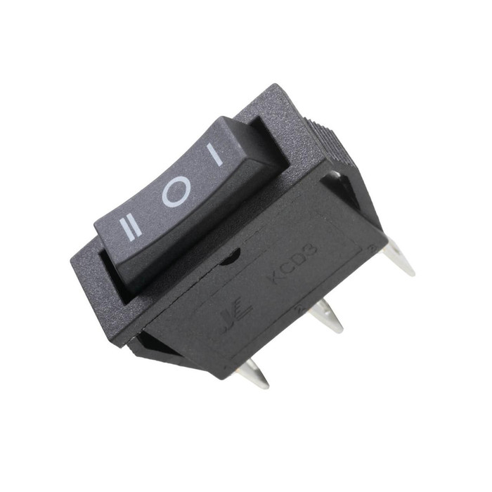 ARB Ascent Three Position Switch 668PJ008, black plastic toggle switch with three positions, ON, OFF, and intermediate switch modes.