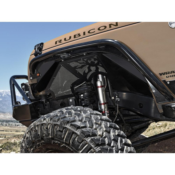 Poison Spyder JK FRONT VENTED INNER FENDER - BLK 
