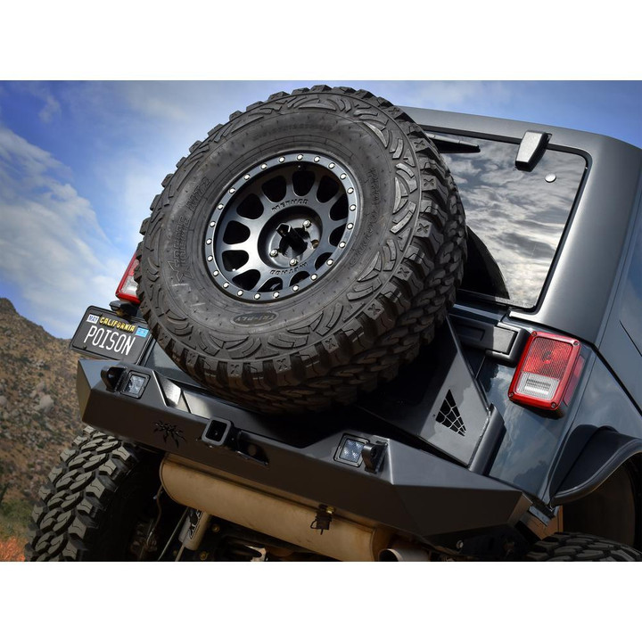 Front JK BRUISER Bumper Skid Plate (Black) - Poison Spyder