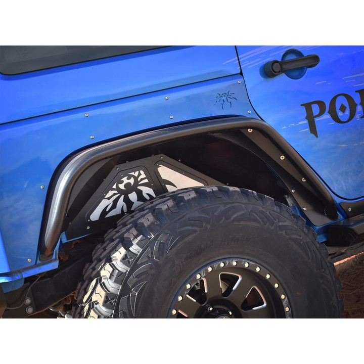 Poison Spyder JK REAR CRUSHER FLARE - BLK 