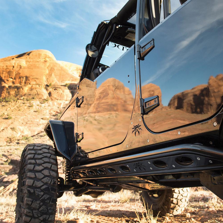 Poison Spyder JLU 4D ROCKER KNOCKERS - BLK 