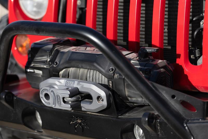 Poison Spyder Front Winch Fairlead Mount Bracket (Black) 