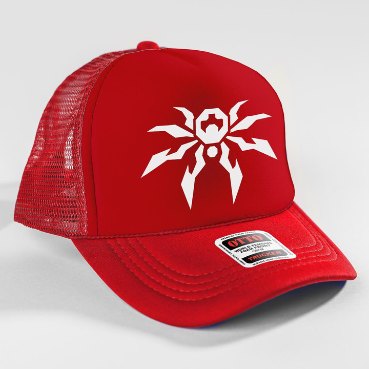 Poison Spyder Icon Trucker Snapback Hat - Red 