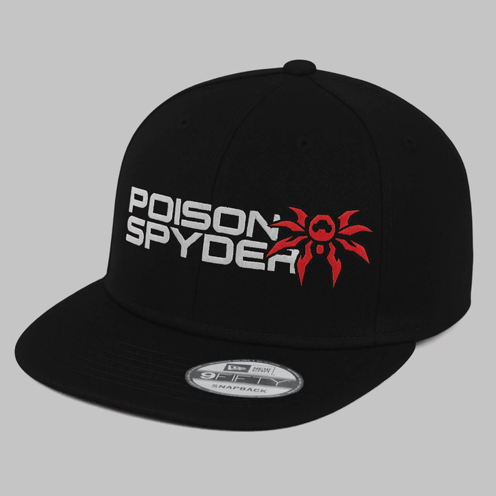 Poison Spyder Stacked New-Era Snapback Flatbill - Black 