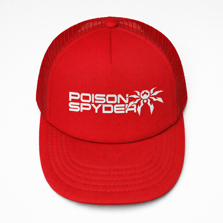 Stacked Trucker Snapback Hat - Red