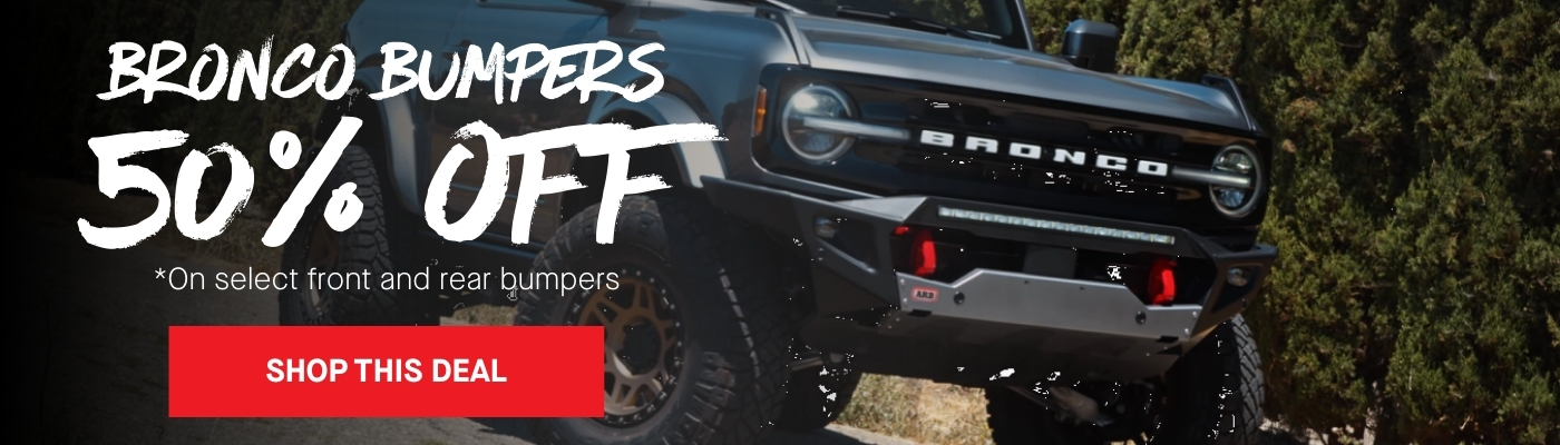 Bronco bumper savings