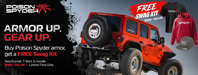 Wrangler JK Mid Front Bumper Shackle Plates | Poison Spyder
