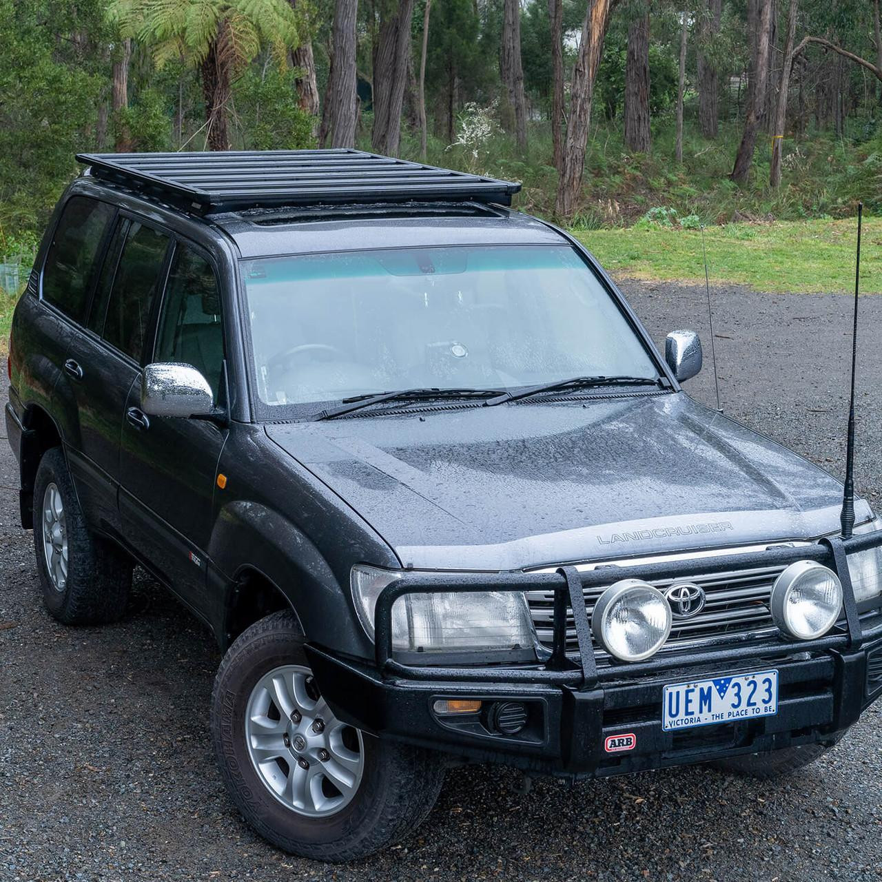 Arb ARB Base Rack Kit with Mount and Deflector 72x51 Base201 | Toyota Land Cruiser (1998-2007) | Black | Aluminum - $1258.95 at ARB 4x4 Accessories