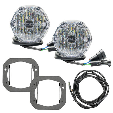 ARB 4x4 Accessories NACHO SAE Only White Plug N Play Fog Light Kit