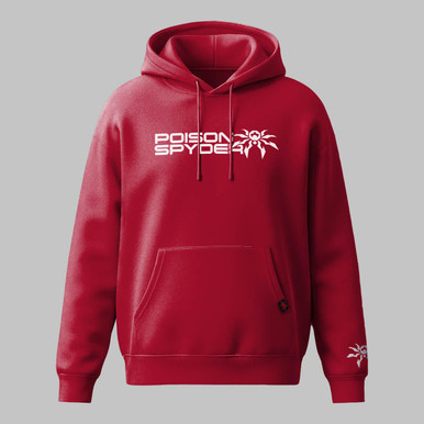 Poison Spyder Stacked Unisex Hoodie - Red 