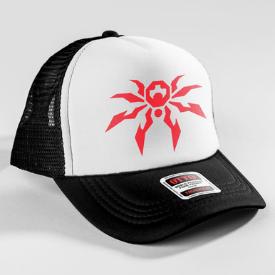 Poison Spyder Icon Trucker Snapback Hat - Black & White 