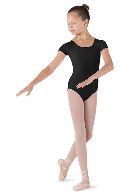 Bloch Performance Basic Short Sleeve Leotard | Girls 