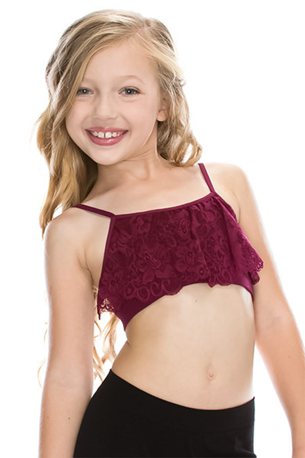 IDEA Kids' Bandeau Cami with Lace | One Size 