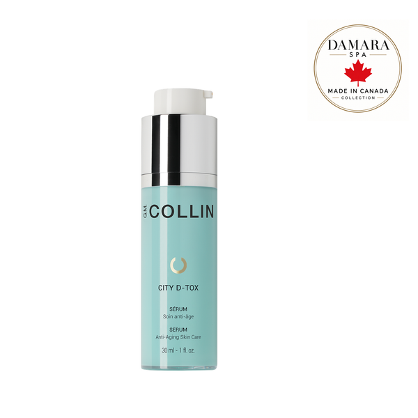 Protect your skin from pollution while restoring radiance. The City D-Tox Serum from G.M. Collin hydrates, strengthens the moisture barrier, reduces fine lines, and revives tired skin.