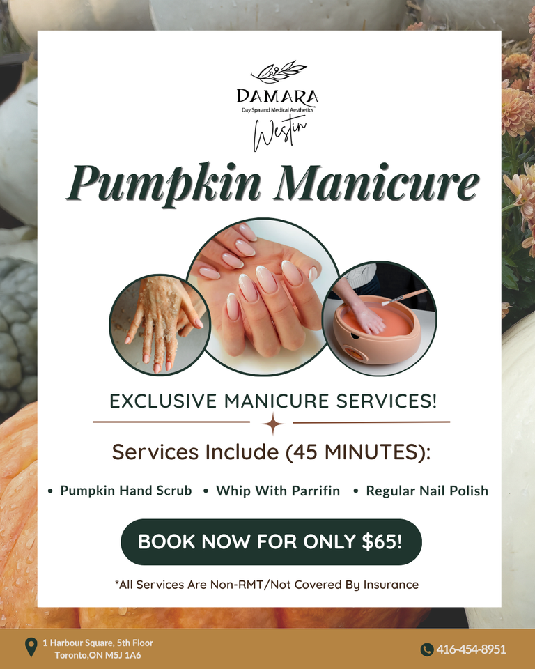 Pumpkin Spice Manicure (Aesthetician) | 45 Mins