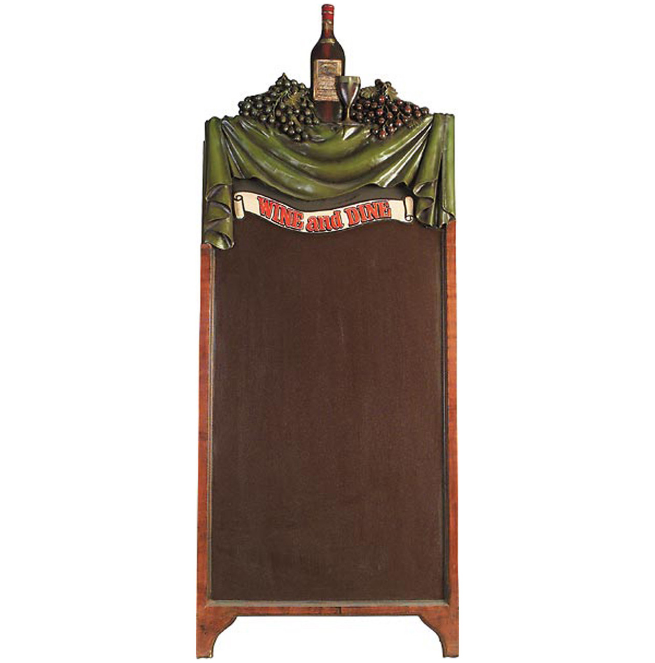 Panneau Mural Tableau Noir Vintage 3D, Forme Cintrée, Bois, Pour Restaurant Ou Déco