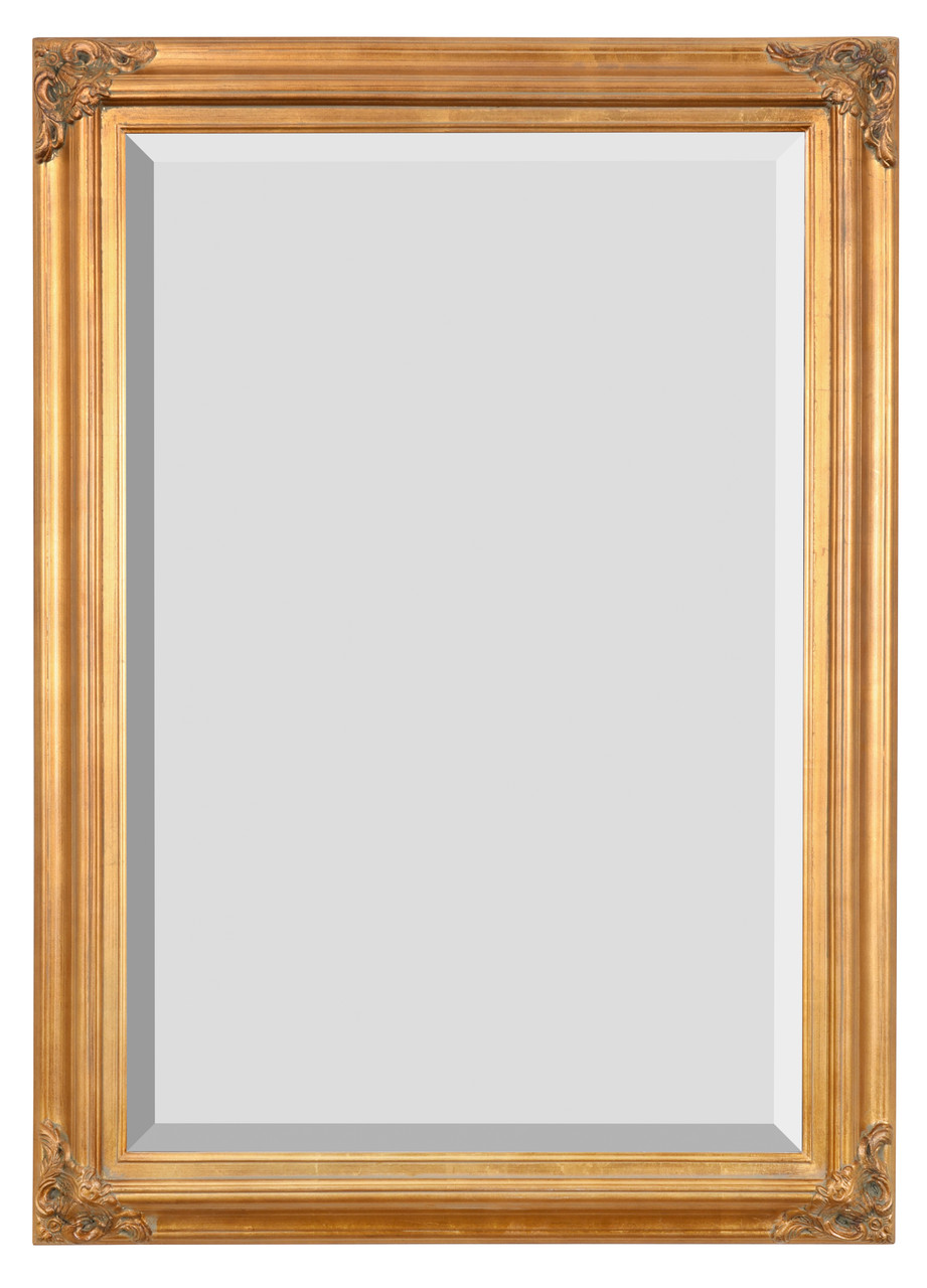 Mini Grand Victorian Mirror 24x36 Antique Gold - World of Decor