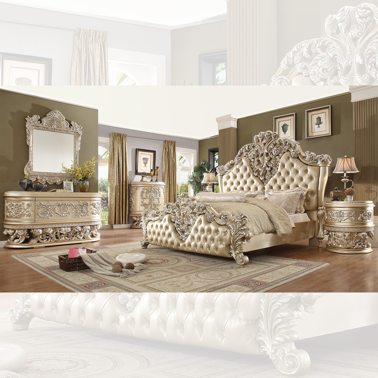 HD-8022 - 5PC BEDROOM SET - World of Decor