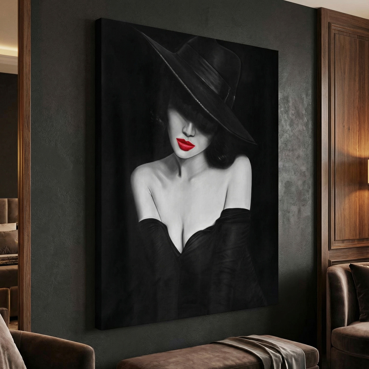 フランシュリッペ　リッぺデパートメント　キャンバスアート Red Lips II Gallery Wrap - World of Decor