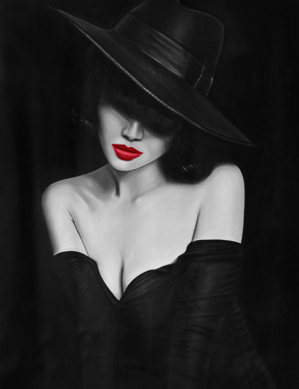 Red Lips II Gallery Wrap - World of Decor
