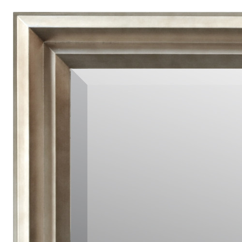 Angles Mirror 24X36 Warm Silver