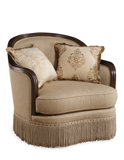 509 - Giovanna  Collection European-inspired Transitional  Giovanna Golden Quartz Matching Chair
