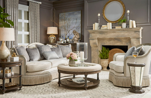 509 - Giovanna  Collection European-inspired Transitional  Giovanna Bezel Matching Chair