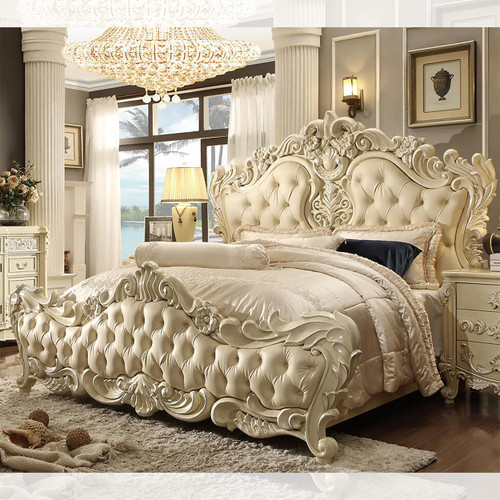 HD-5800 - 5PC BEDROOM SET ANTIQUE WHITE