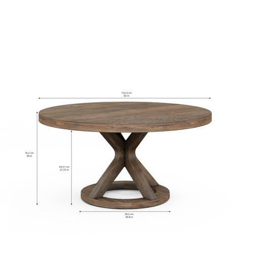 284 - Stockyard  Round Dining Table