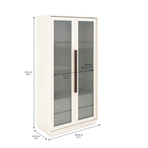 289 - Blanc Display Cabinet