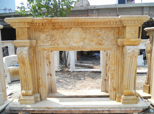 Hole Stone Marble Mantel (Open 48x36)