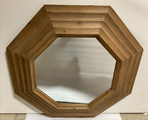 Step Down Octagon Mirror Natural