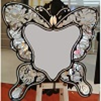 Black Butterfly Mirror 39.50W x .5"D x 39.5"H