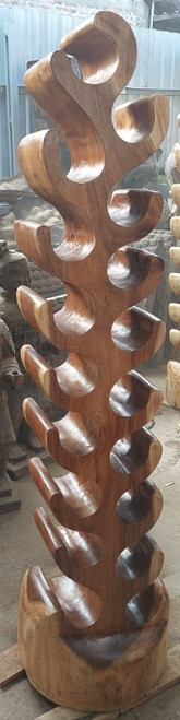 Suar Wood Bottle Holder