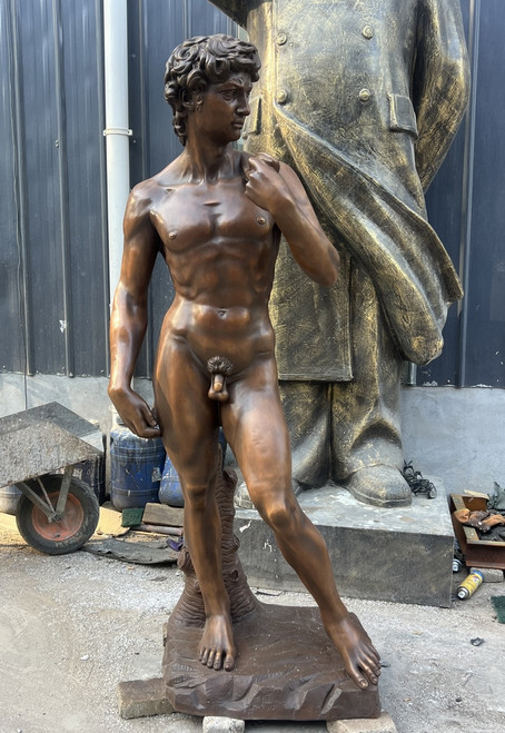 Copper David Statue H70.9 Inches  Ge21473