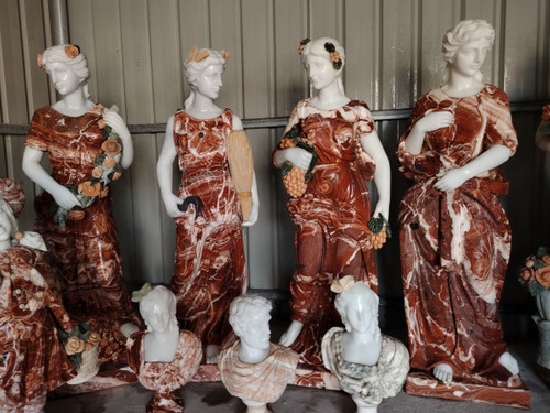 Four Seasons Statues H63 Inches  Stand:H11.8 Inches  Ge21558