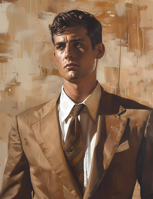 Portrait of a Preppy Guy Giclee